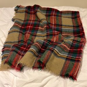 Zara wrap - classic plaid 50” x 112”